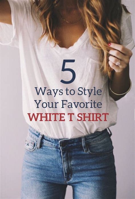 5 Ways to Style Your Favorite White T Shirt - Society19 | White tee ...