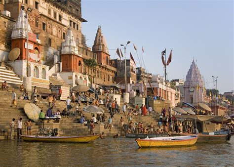 Map Ganges River Varanasi India