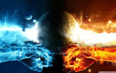 Fire Vs Water Wallpaper Hd wallpaper wallpaper | 3d and abstract ...