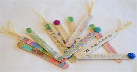 Scribble Shop Challenge: Popsicle Stick Bookmarks - Crap I've Made