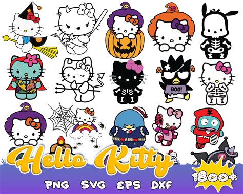 Hello Kitty Bundle Svg, Hello Kitty Halloween Svg, Hello kit - Inspire ...