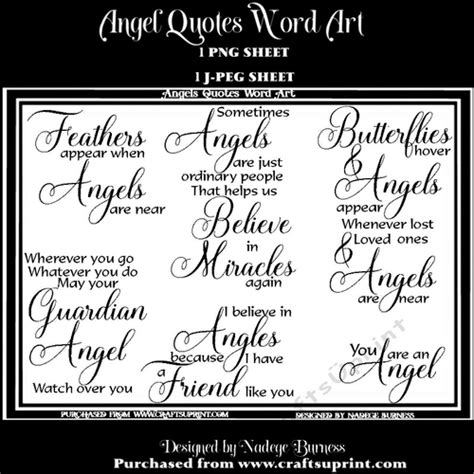 Angel Quotes Word art - CUP936635_20051 | Craftsuprint