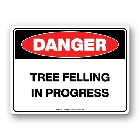 Danger Sign - Tree Felling In Progress - Industroquip