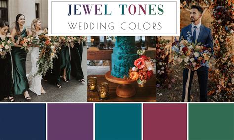 ️Top 15 Jewel Tones Wedding Themes and Color Ideas