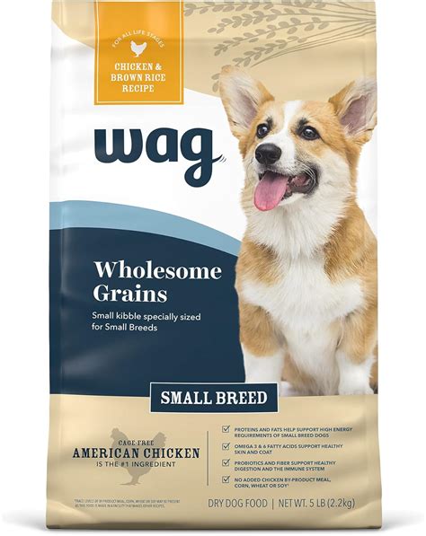 Amazon.com: Amazon Brand – Wag Small Breed Dry Dog Food, Chicken and ...