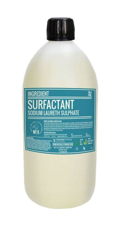 Sodium lauryl sulphate foaming agent surfactant 27% active