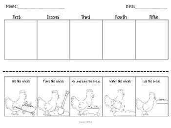 Little Red Hen Sequencing | Little red hen, Little red hen story ...