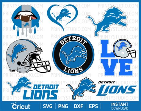 Detroit Lions SVG Cut Files, Detroit Lions Logo Svg, Clipart | Inspire ...