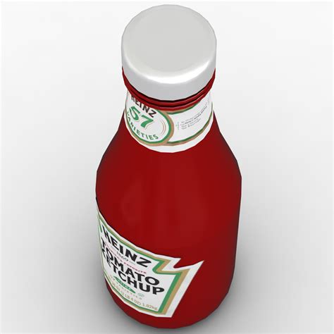 ketchup bottle heinz 3d max