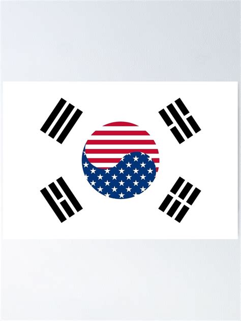 "Korean American Flag" Poster for Sale by jkim31 | Redbubble