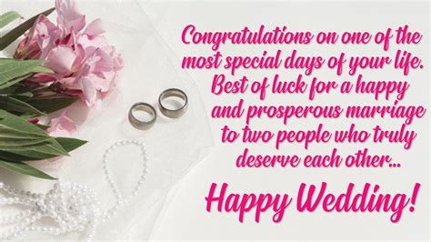 Happy Wedding Wishes & Messages For Everyone | Marriage Greetings