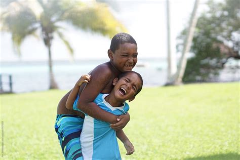 "Kids Play: Black Kids Having Fun At Kids Park" by Stocksy Contributor ...