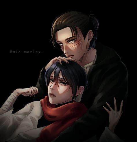 Eren × Mikasa | Attack on titan anime, Attack on titan fanart, Attack ...