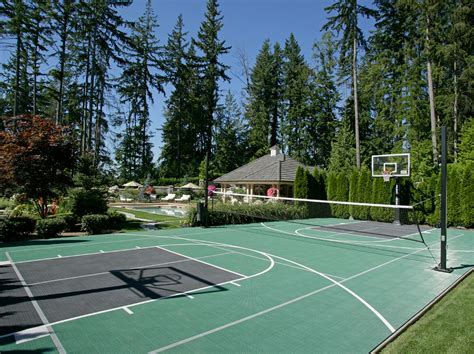 Indoor/Outdoor Basketball Courts | Elizabeth Erin Designs