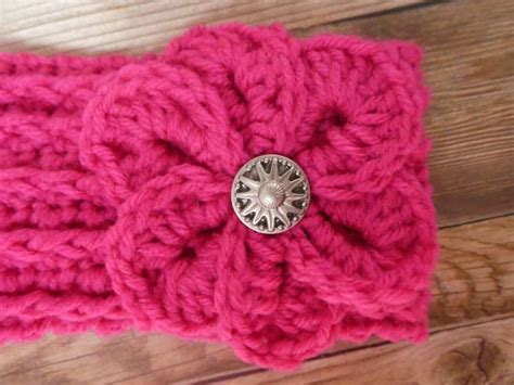 Crochet Flower Headband - Traversebaycrochet.com