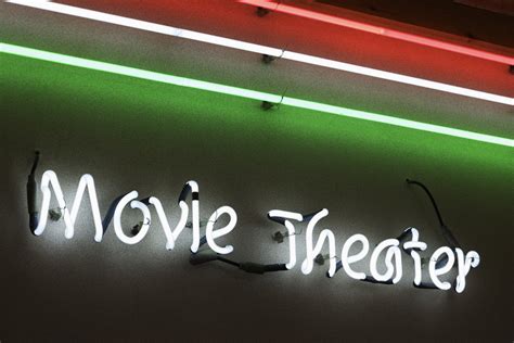 Neon movie theater sign Free Photo Download | FreeImages