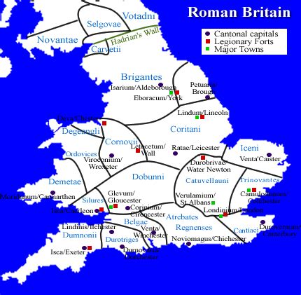 Roman Britain map