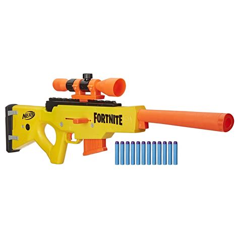 NERF Fortnite BASR-L Bolt Action, Clip Fed Blaster - Includes Removable ...