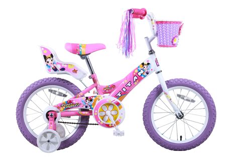 Titan Girl's Flower Princess BMX Bike, Pink, 16-Inch 2019