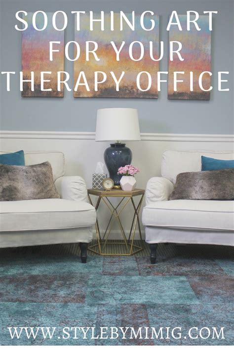 Relaxing Wall Art For Your Therapy Office - Style by Mimi G | Therapy ...