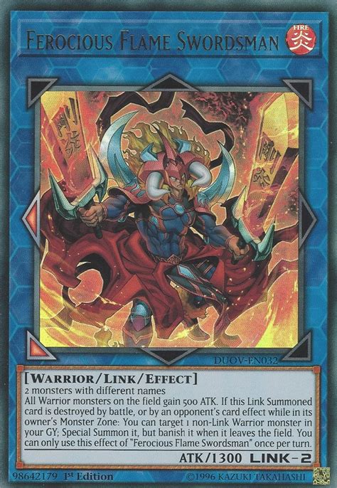 Ferocious Flame Swordsman - Yugipedia - Yu-Gi-Oh! wiki