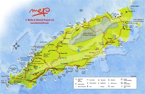 Map of Tobago | Tobago map, Map, Tobago