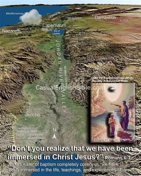 Map Jordan River - Casual English Bible