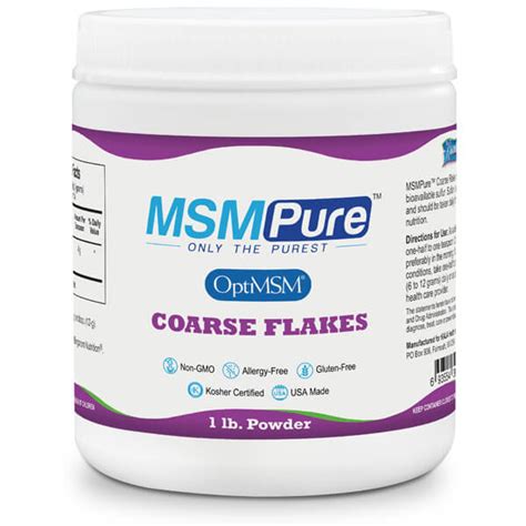 MSM Coarse Powder Flakes Supplement | Kala Health, Inc.