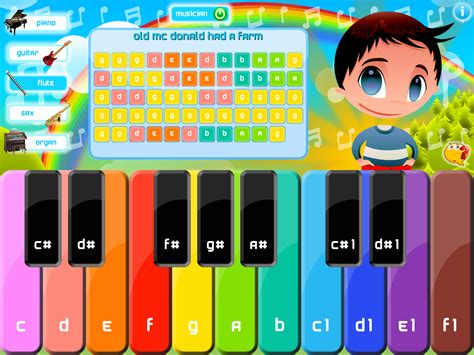 Kids Piano - children songs and music sheets