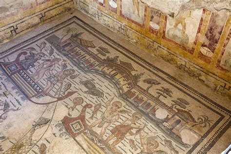 archaeological area in Piazza Armerina - Villa Romana del Casale ...