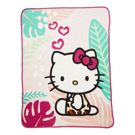 Hello Kitty Kids Fleece Throw Blanket, 46 x 60, Pink, Sanrio - Walmart.com