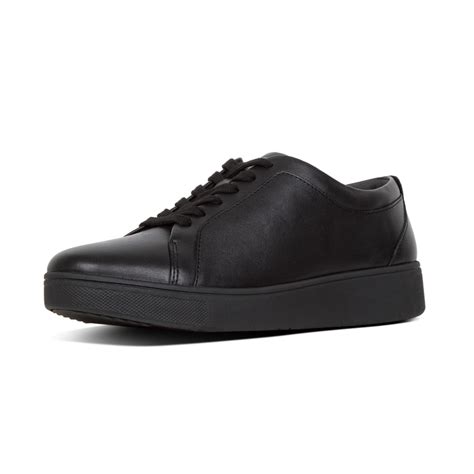 FitFlop Rally leather all Black sneakers - ShopShoes