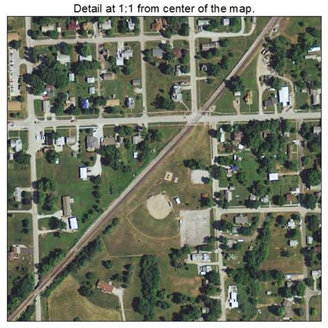 Aerial Photography Map of Moravia, IA Iowa