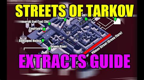 All 7 PMC Extracts Streets of Tarkov + Map In 5 Minutes (Tarkov .13 ...