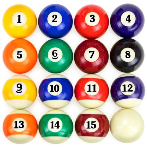 Precision Engineered Billiard Balls Full Set of 16 Balls | SFELS-002