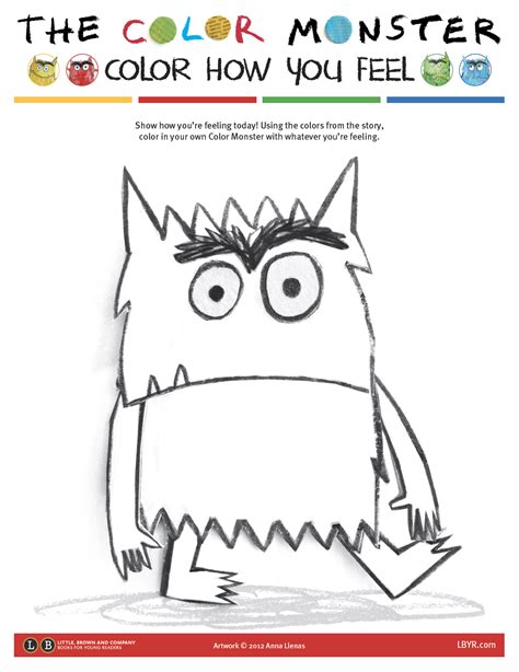 The Colour Monster Printable Activities