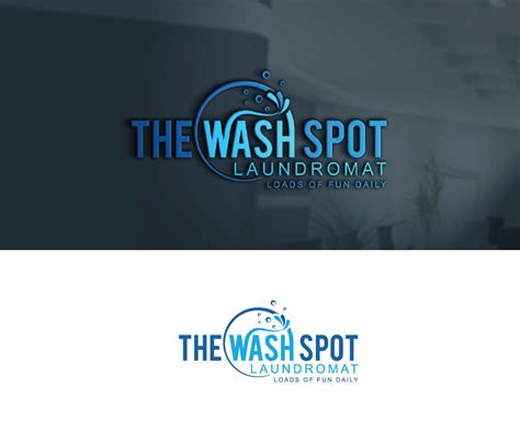 Elegant, Playful, Laundromat Logo Design for line 1: The Wash Spot line ...