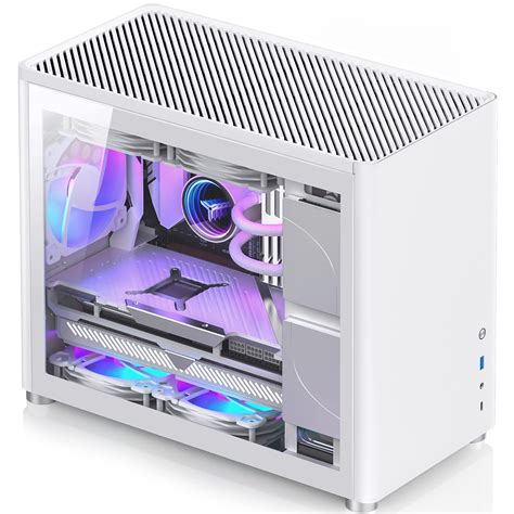 Buy JonsboD30 White Mini Micro ATX Tower Computer Case, Aluminum/Steel ...