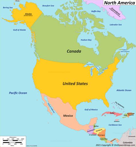 North America Map | Countries of North America | Maps of North America