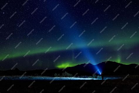 Premium Photo | Aurora lights