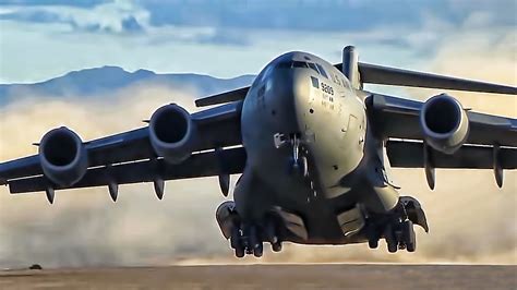 Jumbo U S Military Transport Plane • C-17 Globemaster III - YouTube