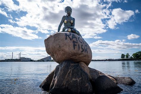 Denmark's Little Mermaid Statue Vandalized With 'Racist Fish' Message