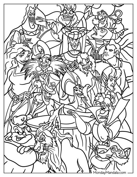 Disney Coloring Pages For Adults Free PDF Printables Free Disney ...