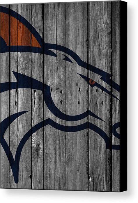 Denver Broncos Wood Fence Canvas Print / Canvas Art by Joe Hamilton ...