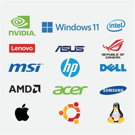 International Computer Brand Logos Collection