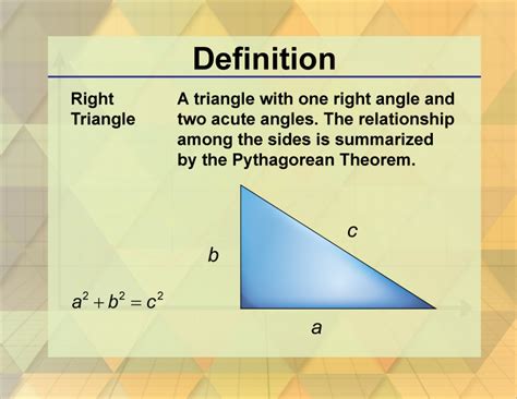 Definition--Triangle Concepts--Right Triangle | Media4Math