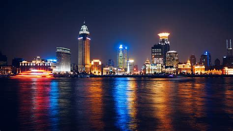 Night Skyline in Shanghai, China image - Free stock photo - Public ...