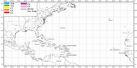 Free Printable Hurricane Tracking Map Printable