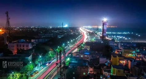 Marina beach night view | Beach night, Marina beach, Photo