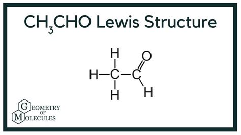 CH3CHO Lewis Structure (Acetaldehyde) | Lewis, Math, Chemistry